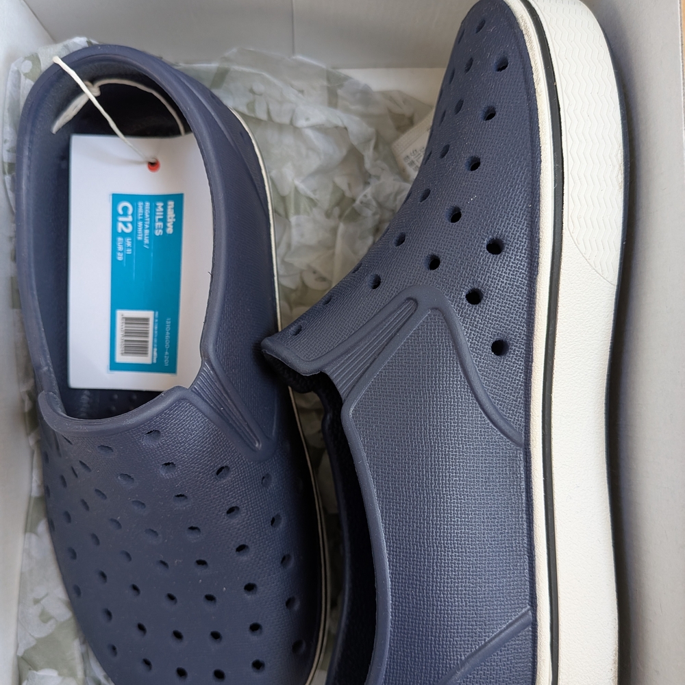 Native Shoes Kids Navy Slip-On Loafers